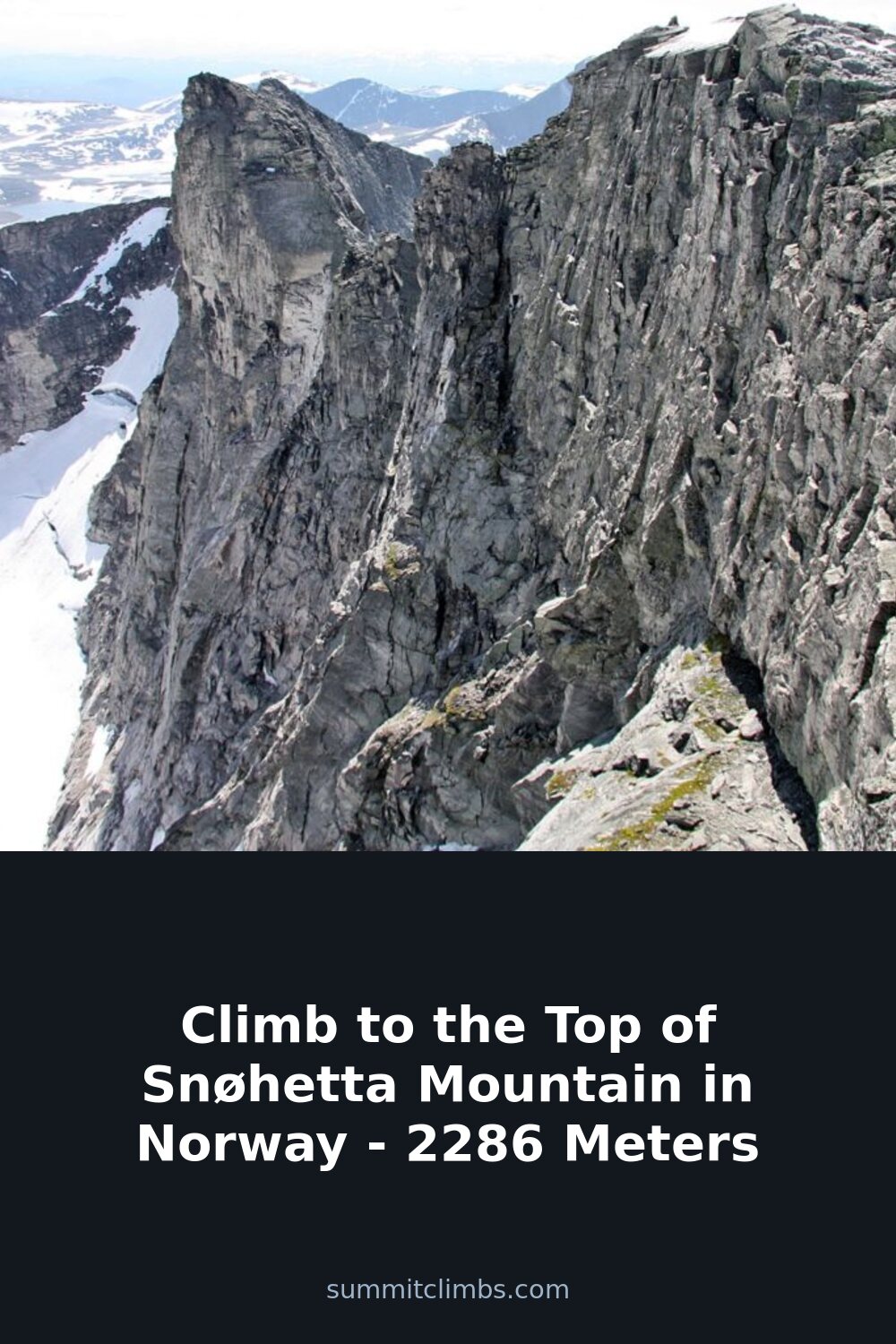 Climb to the Top of Snøhetta Mountain in Norway – 2286 Meters