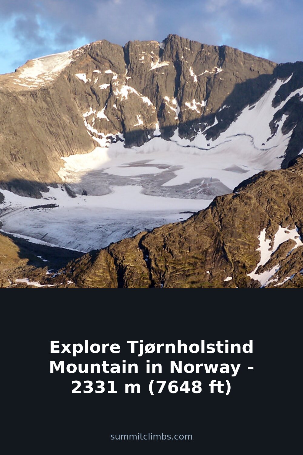 Explore Tjørnholstind Mountain in Norway – 2331 m (7648 ft)