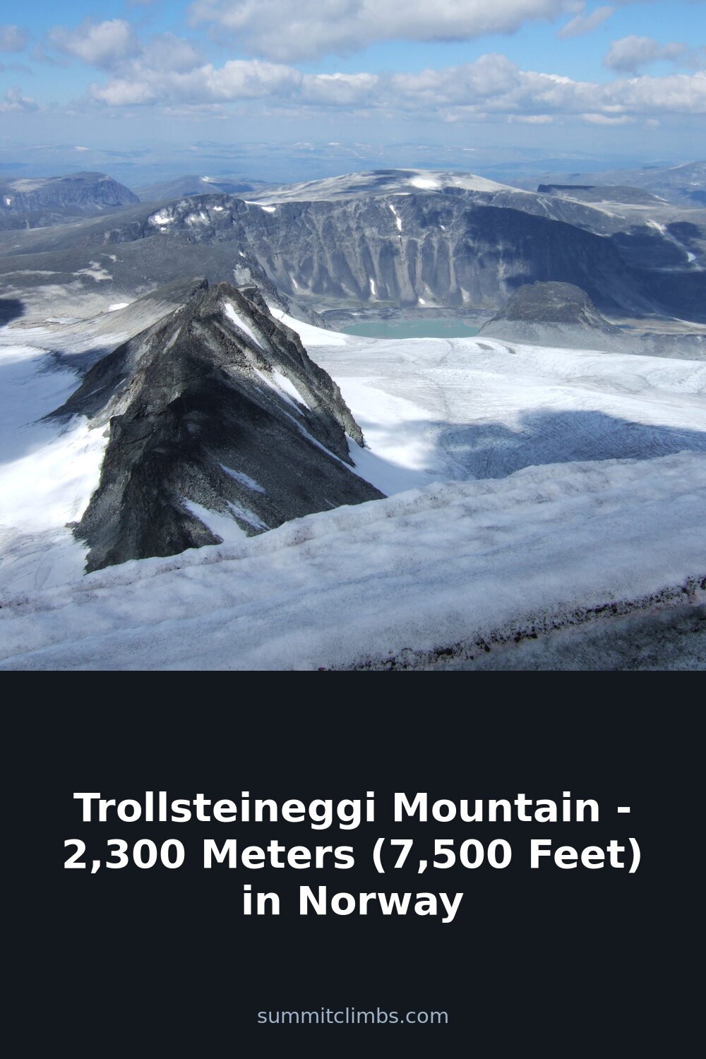 Trollsteineggi Mountain – 2,300 Meters (7,500 Feet) in Norway